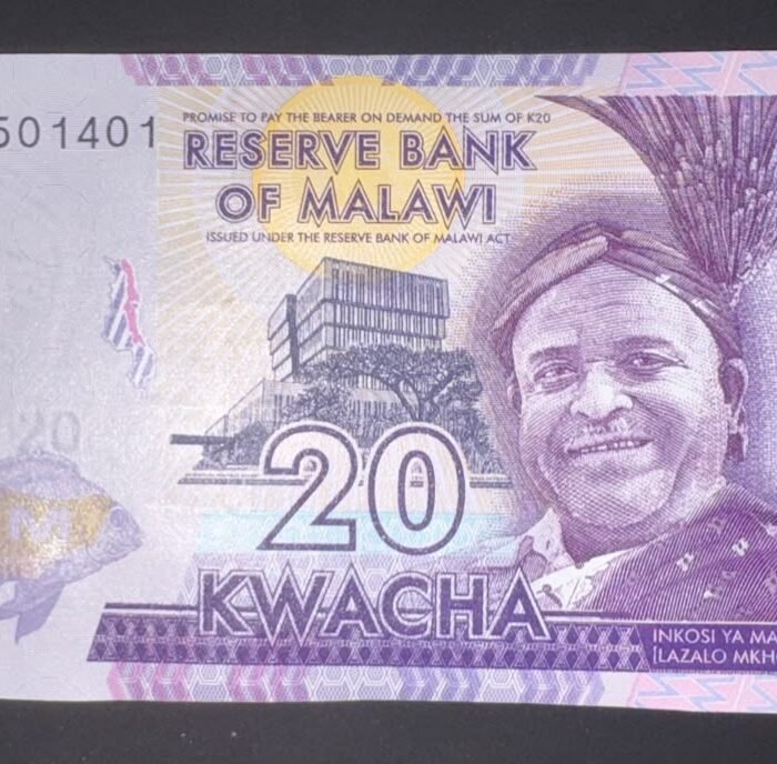 MALAWI 20 KWACHA 2020 - 100 PCS BUNDLE