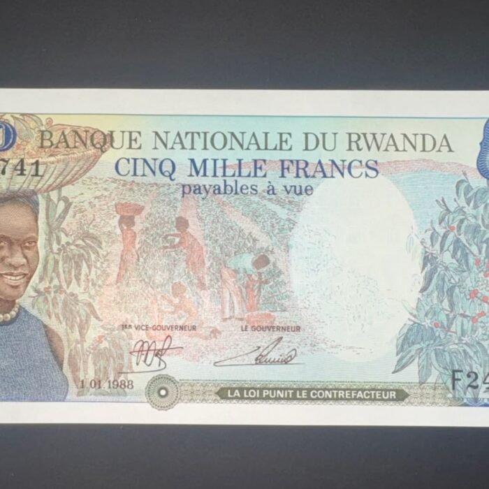 RWANDA 1998 5000 FRANCS UNC C-45