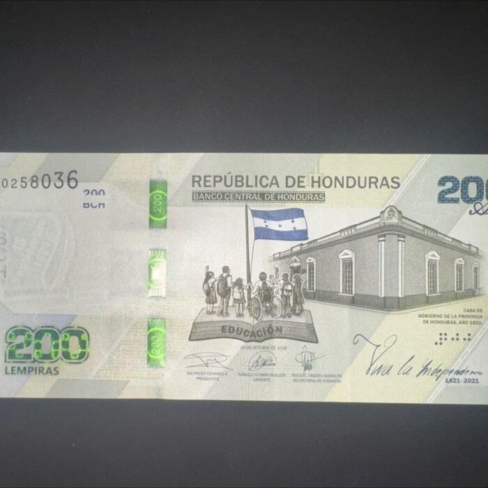 HONDURAS 2021 200 LEMPIRAS UNC C-47